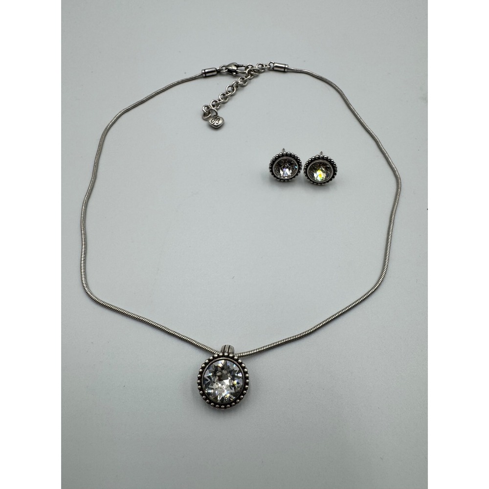 Brighton Twinkle Grand Crystal Necklace and Stud Earring Set